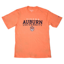 orange Auburn University short slee